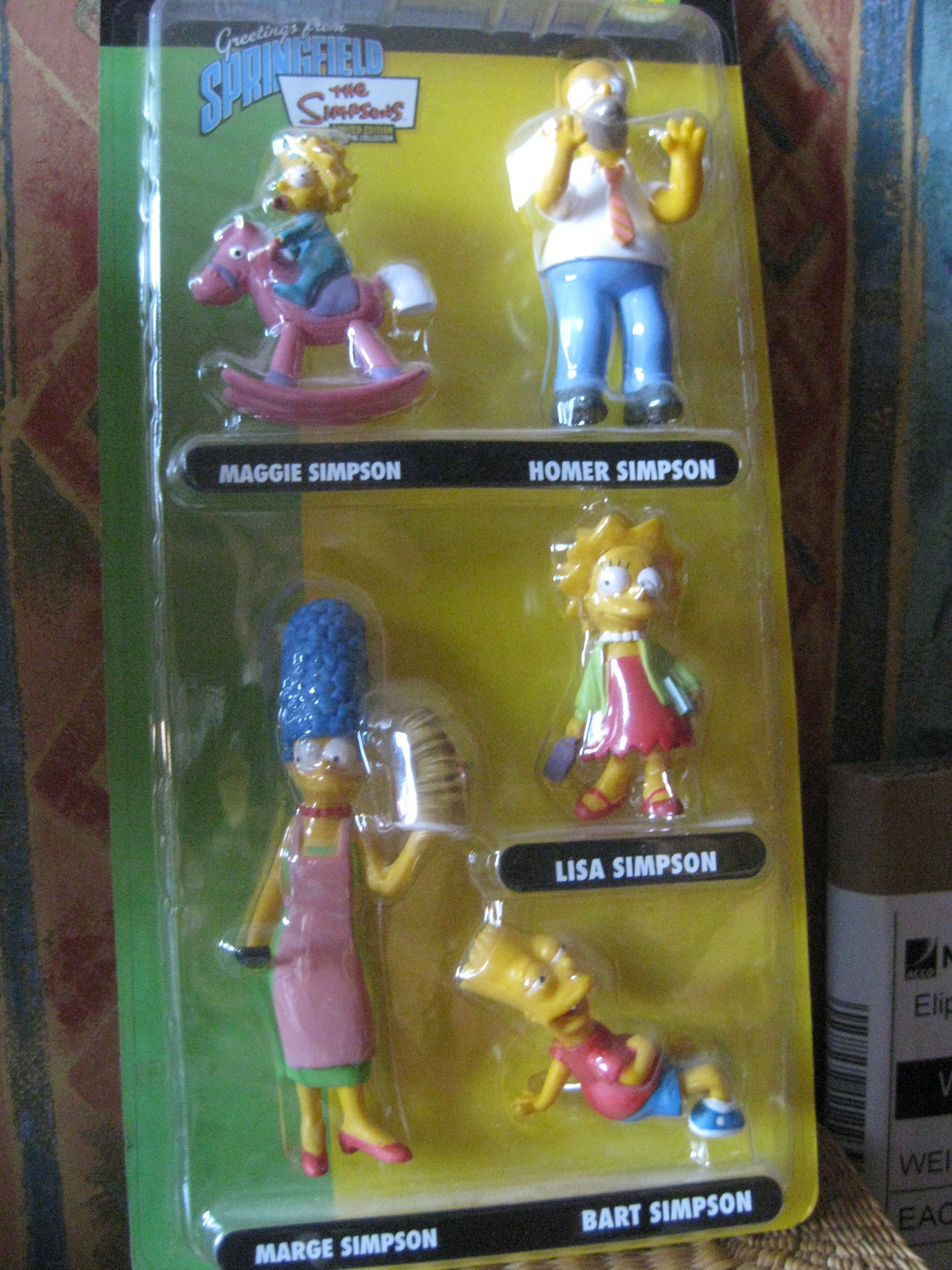 Lot De 8 Figurines Les Simpson - Vintage (2007) - En PVC - Occasion - Pour Collection Ou Déco